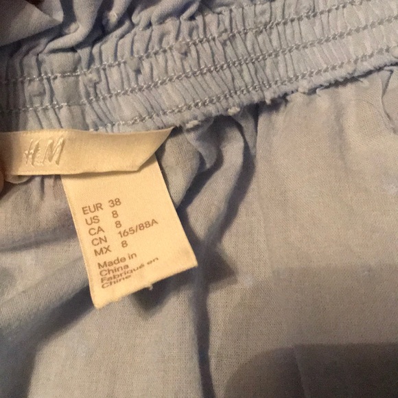 H&M off the shoulder blouse - light blue - Picture 4 of 4